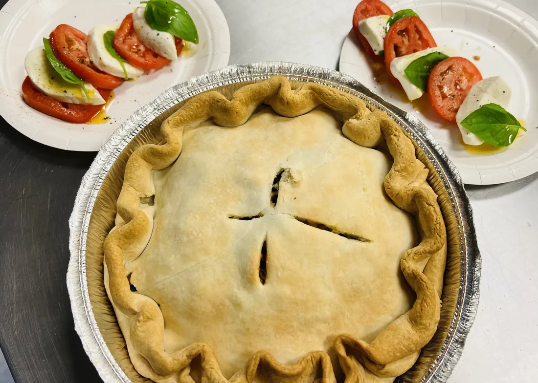 A homemade biscuit